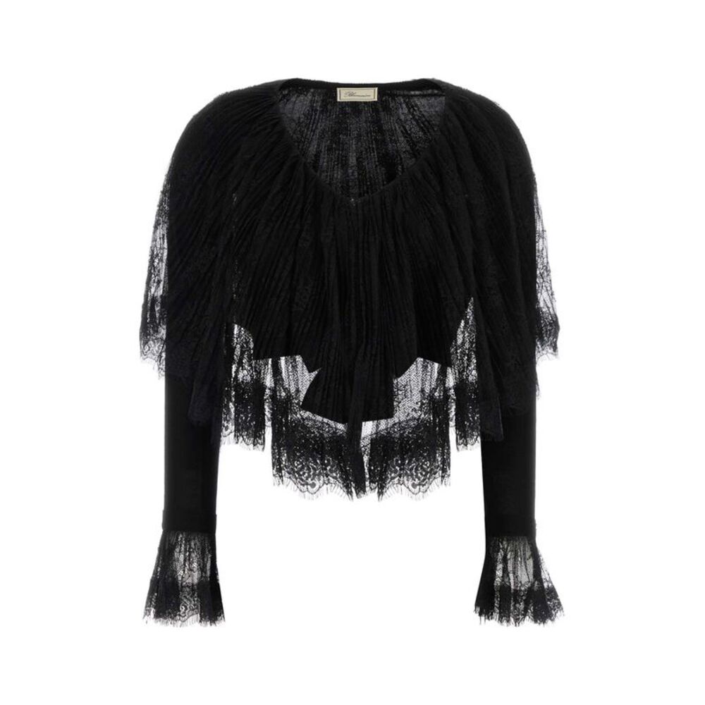 Blumarine Women Black Wool Cardigan